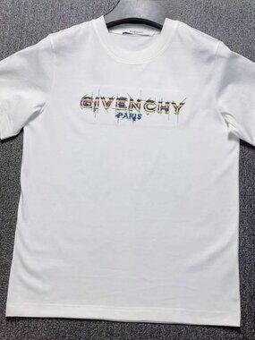 Men's Premium White Cotton Tee with Distressed Multi - Color Graphic